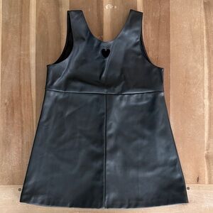 Zara girls Black Faux Leather Dress